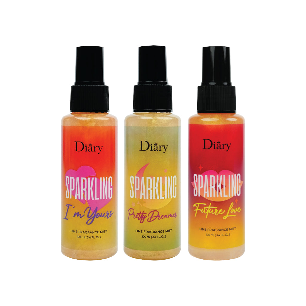 Xịt Thơm Cơ Thể Ánh Nhũ Diary Sparkling Eau De Perfume 100ml - Daisan Mart