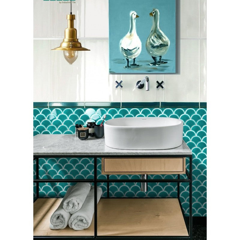2-layer Reef Fish Scale Mosaic Tile MHF 90011 