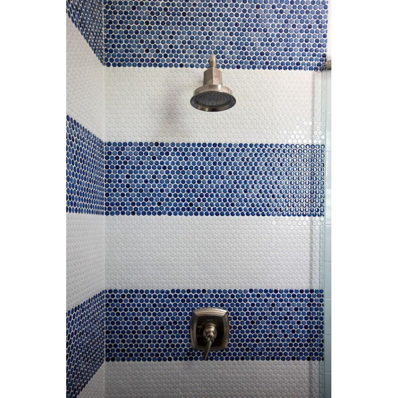 BLUE POLLO DOT MOSAIC TILES CB 128 