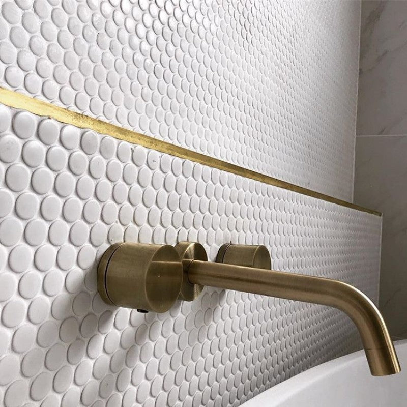 WHITE POLLO DOT MOSAIC TILES CB 269 