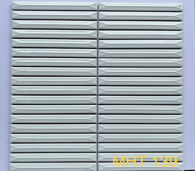 MHT 139 Chopstick Mosaic Tile White 