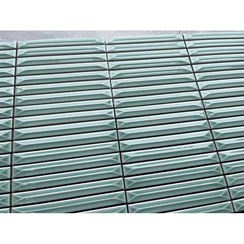 MHT 306 Chopstick Mosaic Tiles Turquoise 