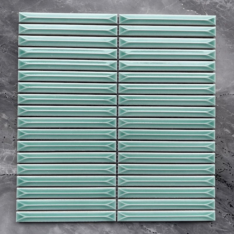MHT 306 Chopstick Mosaic Tiles Turquoise 