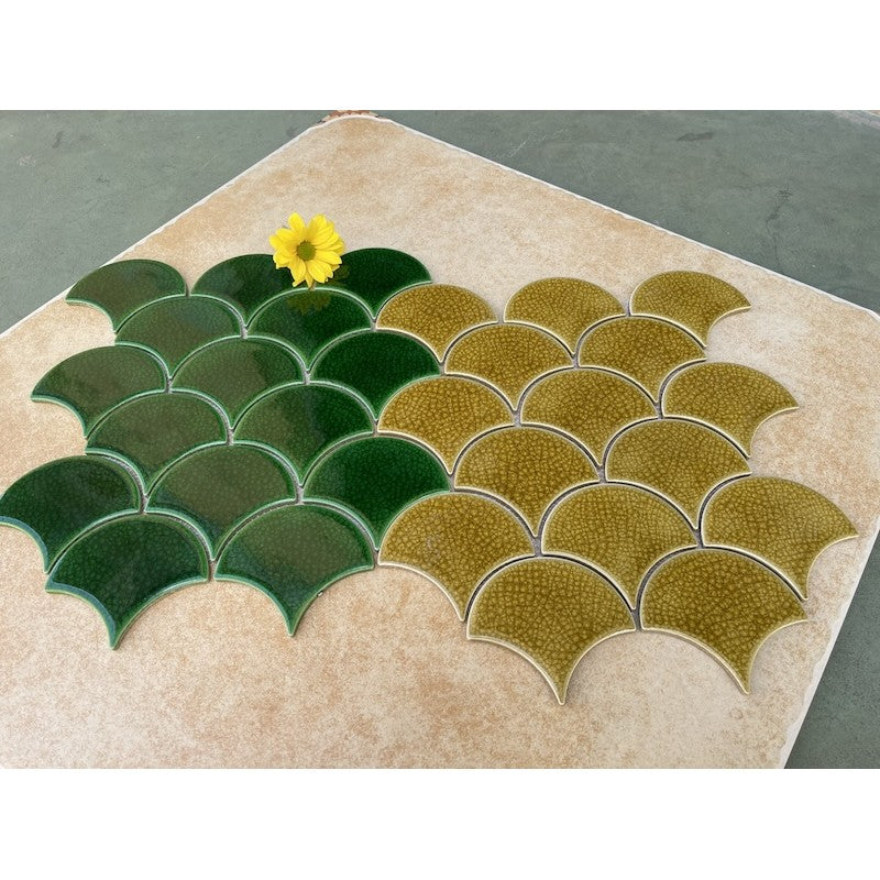 2-layer Reef Fish Scale Mosaic Tile MHF 8998 