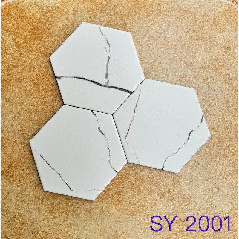 Hexagonal Cement Tile 200x230mm SY 2001 