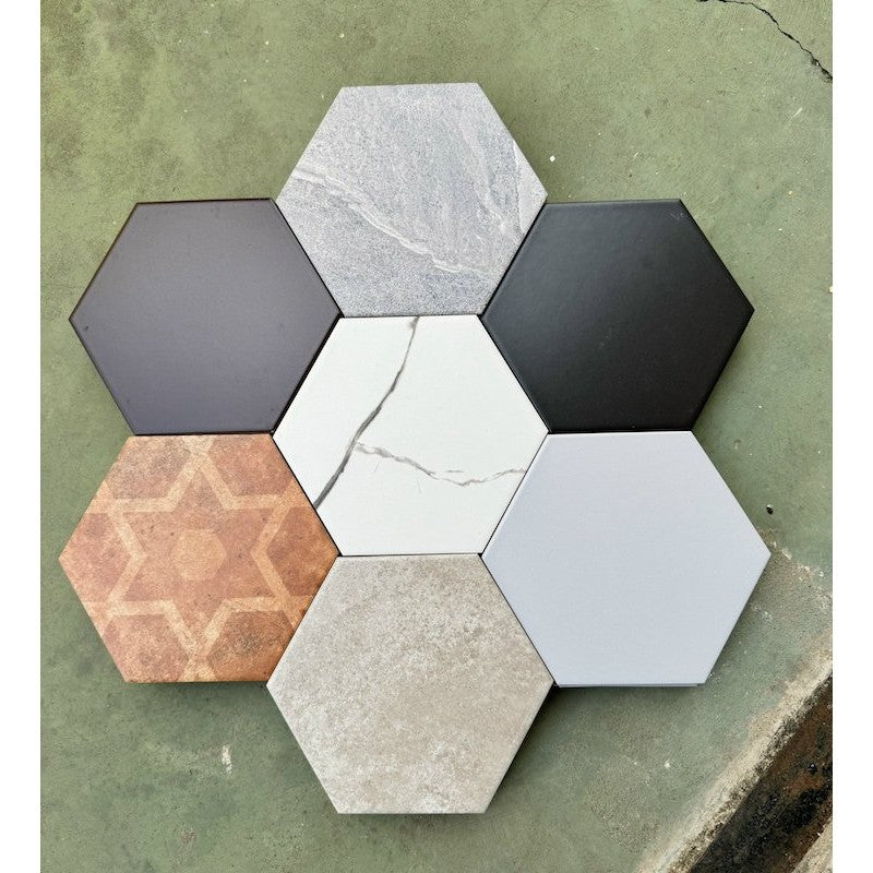 Hexagonal Cement Tile 200x230mm SY 2001 