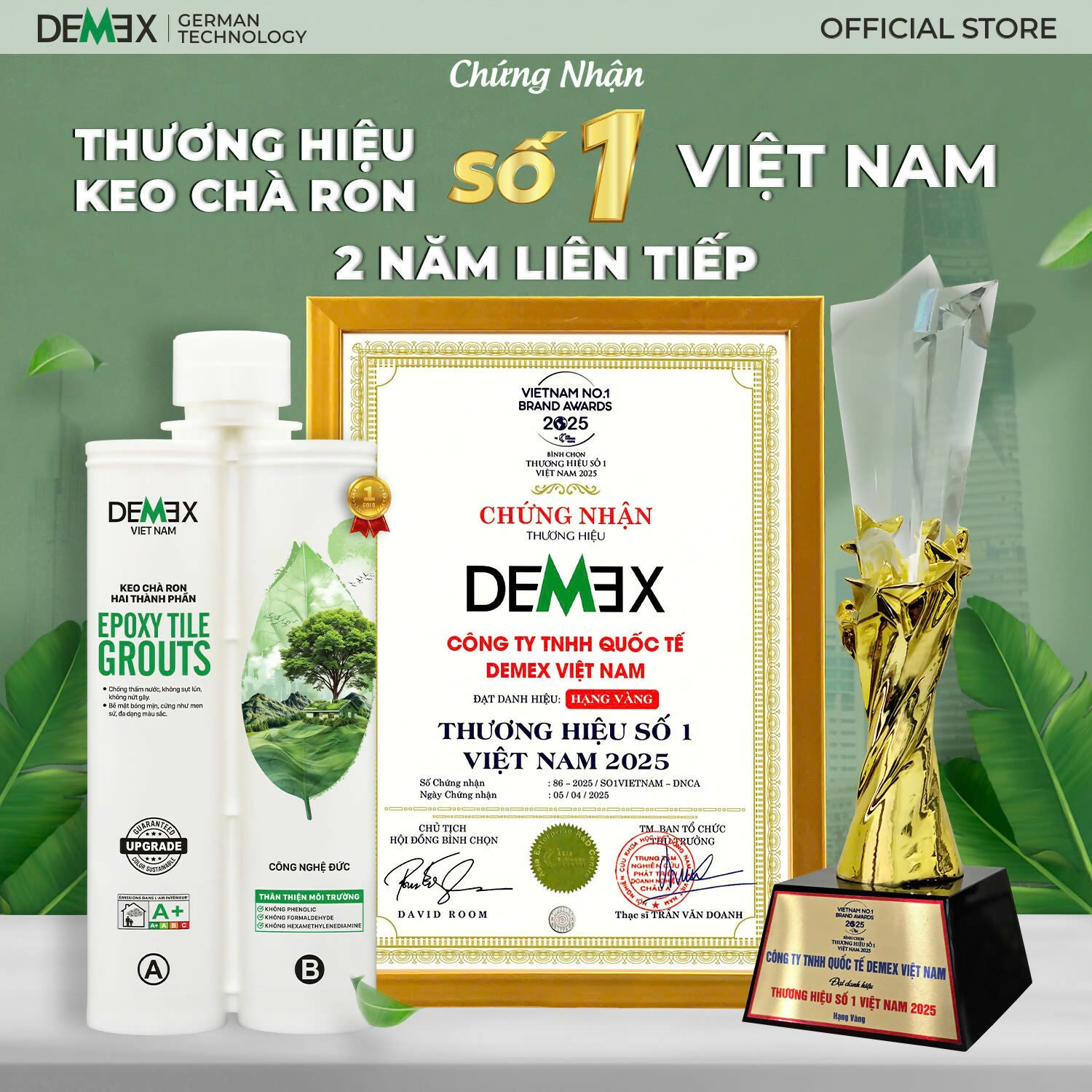 Demex Plus - Keo Chà Ron Chống Thấm Cao Cấp - Daisan Mart