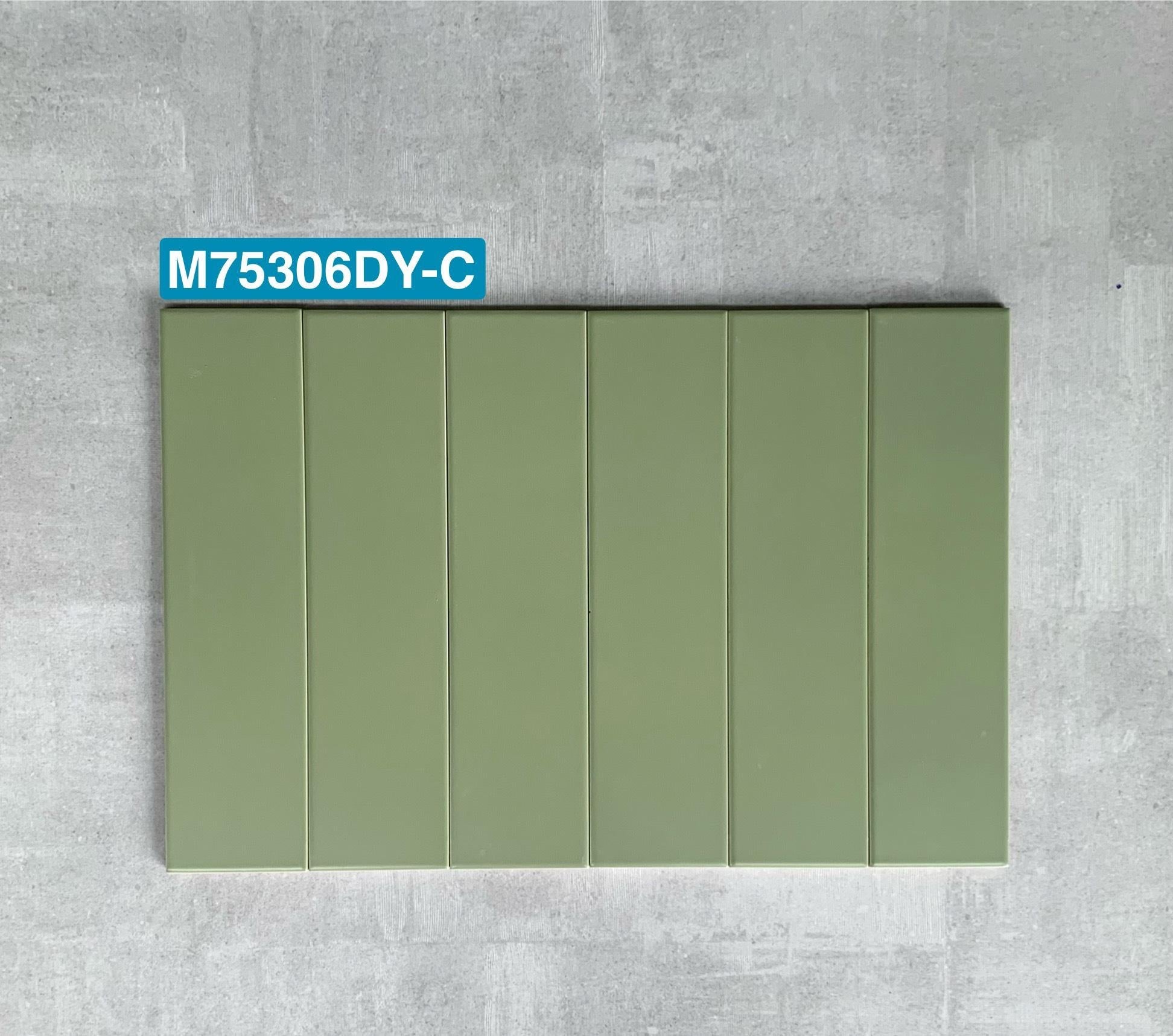 Matte glazed ceramic tile, size 75x300mm, code M75306DY-C