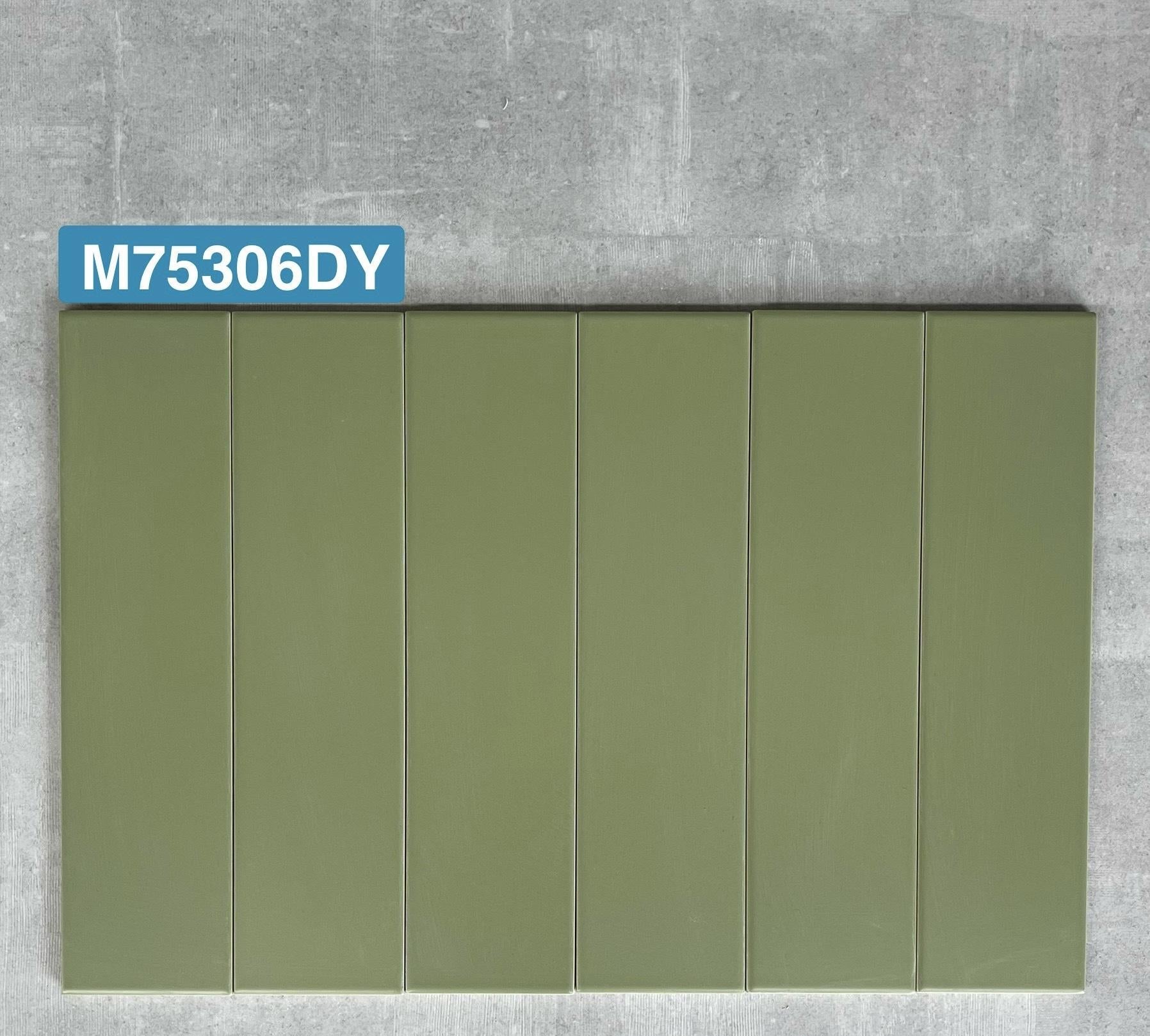 Matte glazed ceramic tile, size 75x300mm, code M75306DY