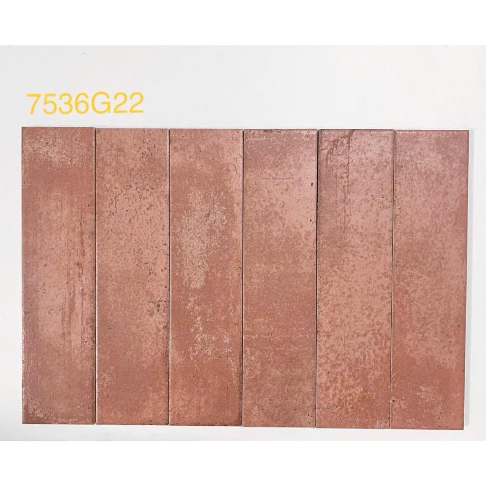 Flat matte porcelain tile size 75x300 code MD7536G22