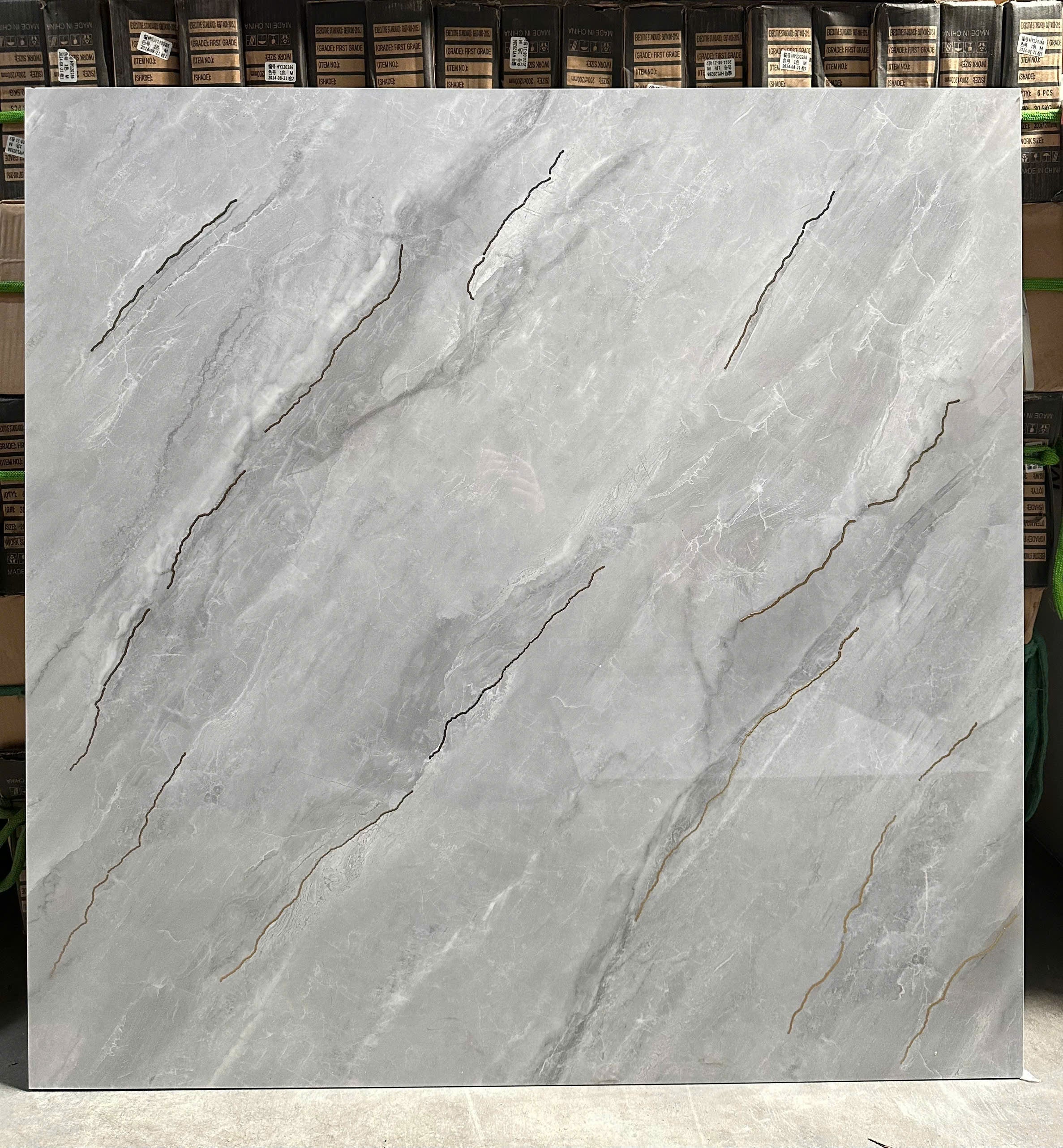 1000x1000 metallic floor tiles K1018