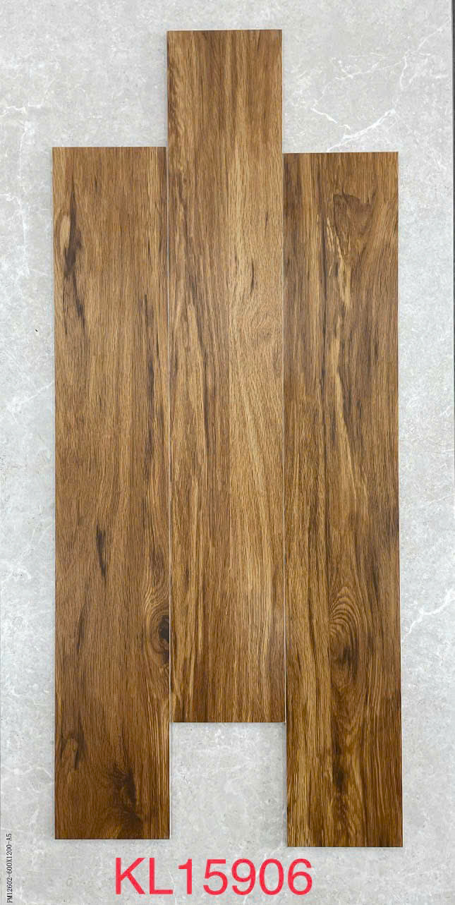 Wood-like polished edge tile 150x900 code KL-15906