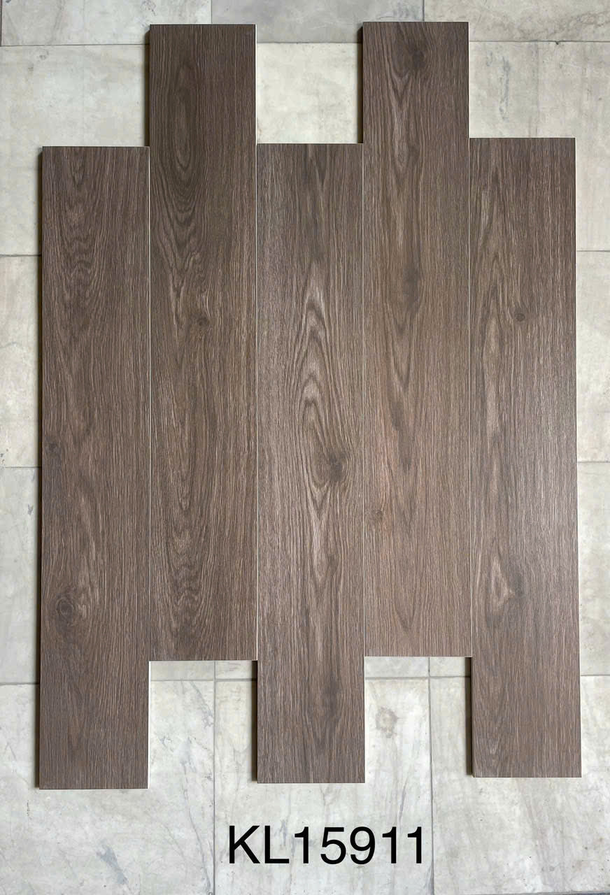 Wood-like polished edge tile 150x900 code KL-15911