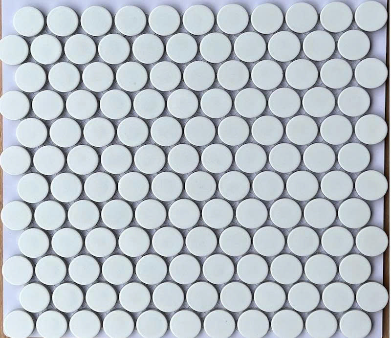 WHITE POLLO DOT MOSAIC TILES CB 269 