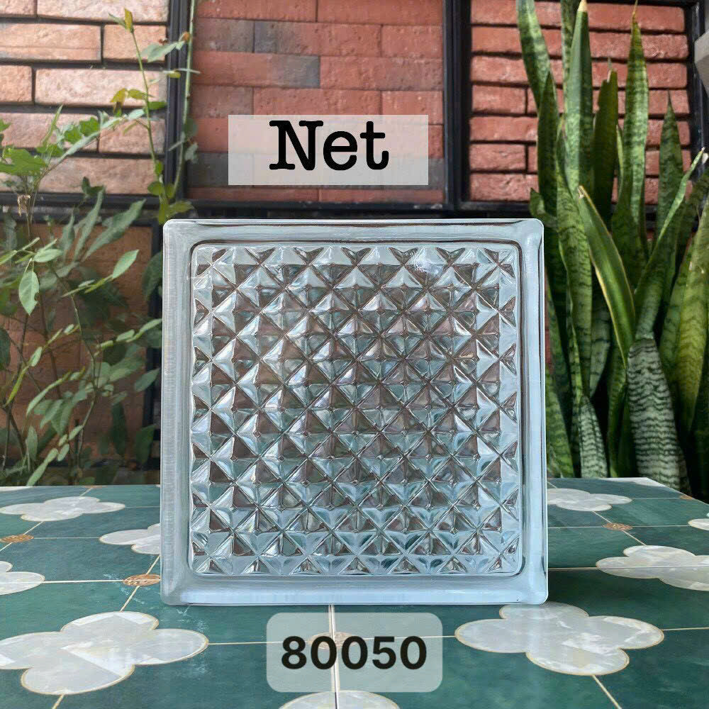 Net light-transmitting glass brick code 80050