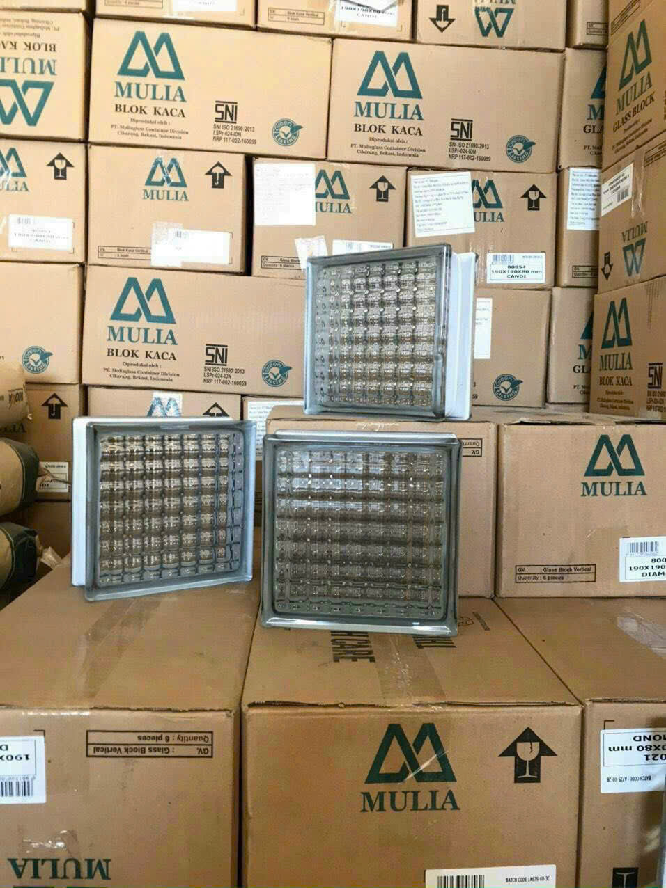 Net light-transmitting glass brick code 80050